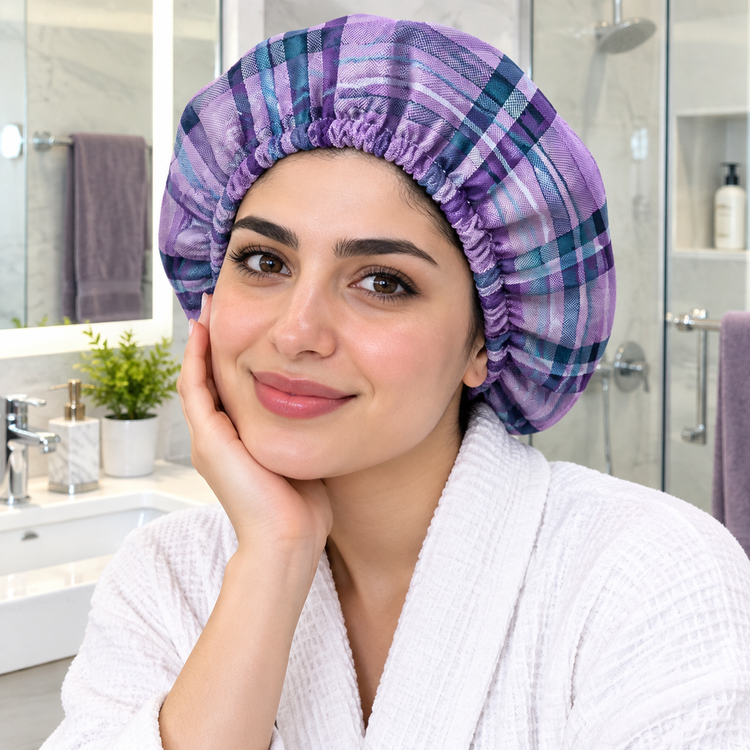 کلاه حمام نخی یزدی کشی برند ابراهیمی (کلاه سر)