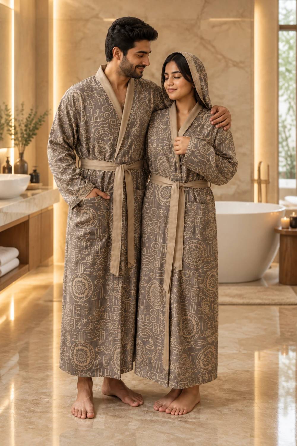 حوله تن پوش سوپر لاکچری برند نساجی رضوانی در سه طرح متفاوت سایز L, XL, M